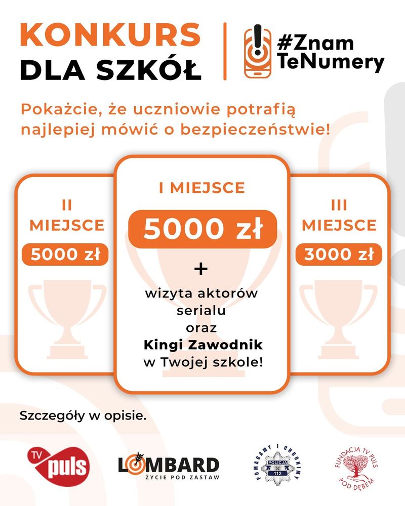 Regulamin konkursu – #ZnamTeNumery – „Bądź Numerem 1 w swojej rodzinie!”